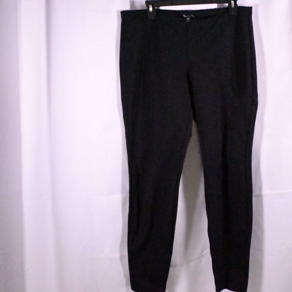 Eileen Fisher Black Ponte Pull On Pants‎ Womens Medium 34x29